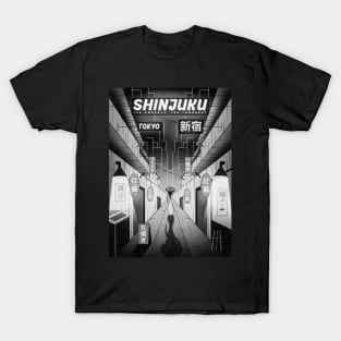 Shinjuku Black and White T-Shirt